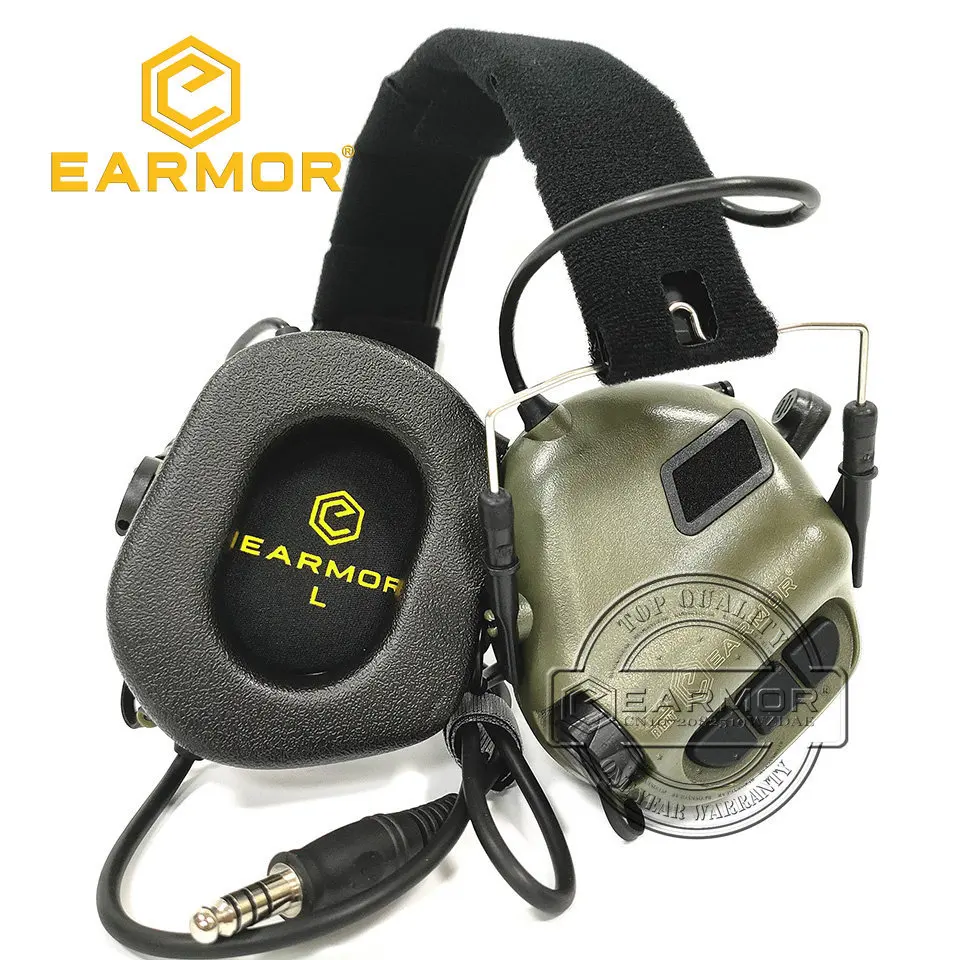 EARMOR-auriculares tácticos M32, adaptador PTT de M52-Kenwood, conjunto para comunicación militar, protección auditiva, cancelación de ruido - imagen 3