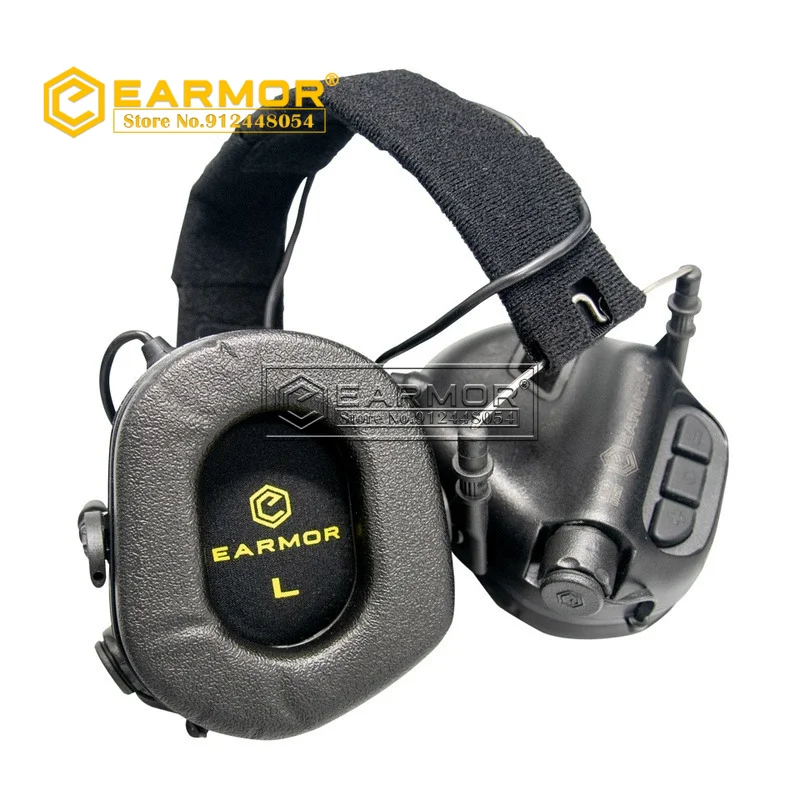 OPSMEN auriculares de tiro MOD4 electrónicos, orejeras, orejeras, pistola táctica de seguridad, amplificación de sonido, protección auditiva NRR 22dB - imagen 2