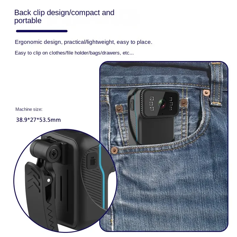 Mini cámara de acción FHD 1080P, videocámara portátil WiFi DV, grabadora de bucle, cámara de visión nocturna impermeable, vídeo MP4, videocámara corporal de bolsillo - imagen 4