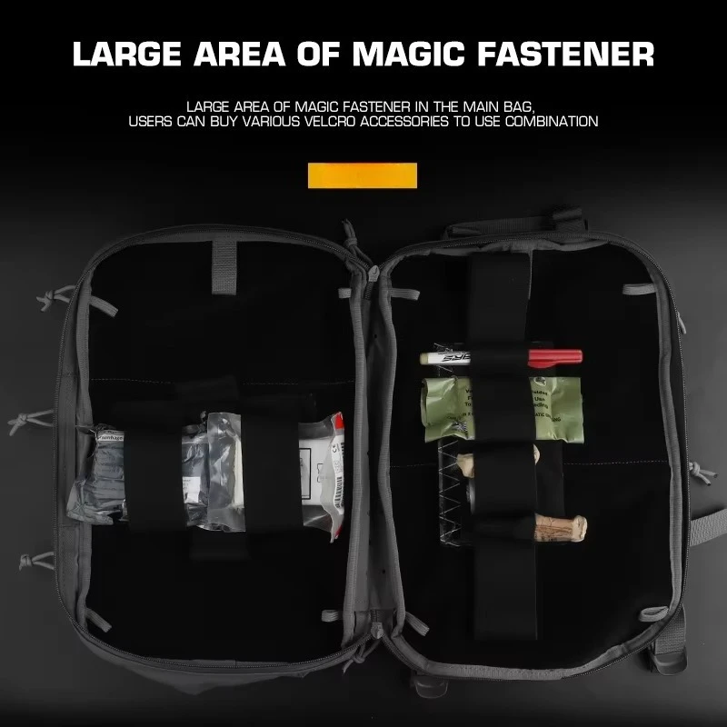 Mochila táctica grande de primeros auxilios estilo SS, bolsa impermeable para senderismo, bolsa DELTA, Kit de supervivencia, almacenamiento de herramientas, equipo de juegos de caza - imagen 5