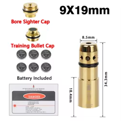 Bala entrenamiento láser 9x19mm 9x18mm .223 Rem doble uso fuego seco