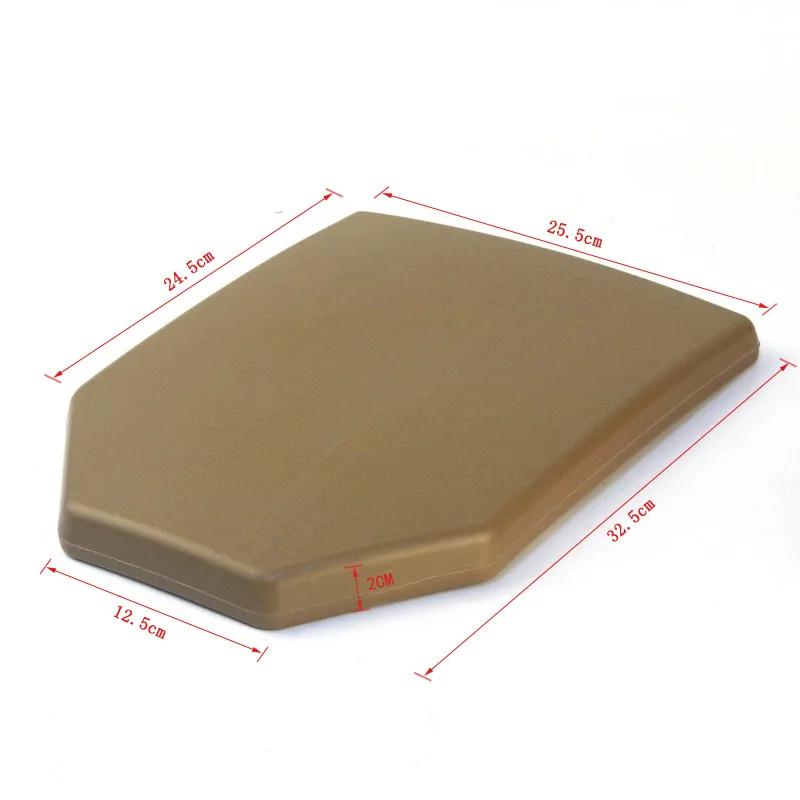 Chaleco táctico Airsoft, placa interior de plástico, almohadilla protectora CS, armadura corporal, placa SAPI falsa, PLACAS DE CHOQUE de tamaño mediano - imagen 5