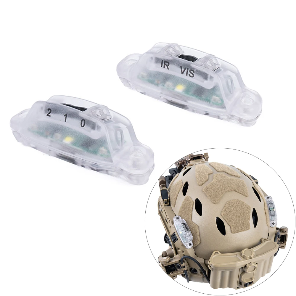 Casco táctico Modular ARC Rail luz de señal blanco/IR modo caza al aire libre Camping supervivencia seguridad Airsoft casco lámpara estroboscópica