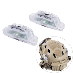 Casco táctico modular Airsoft con rail ARC y luz señalización blanca/IR