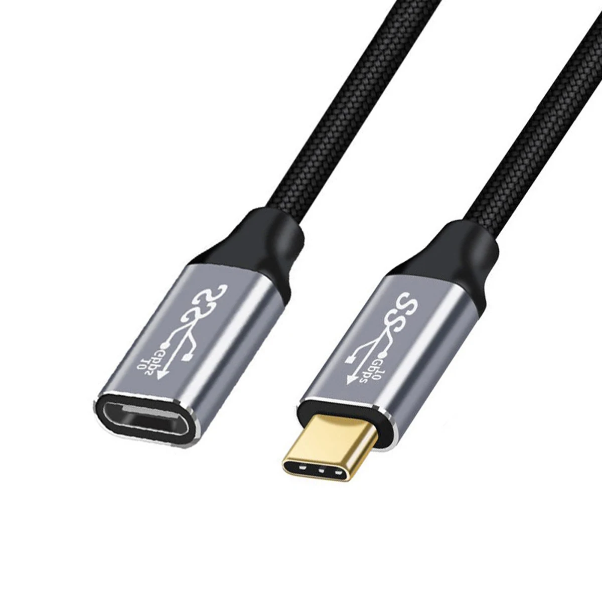 Chenyang-USB-C de datos de extensión, Cable USB 3,1 tipo C macho a hembra, 10gbps, 100W - imagen 3