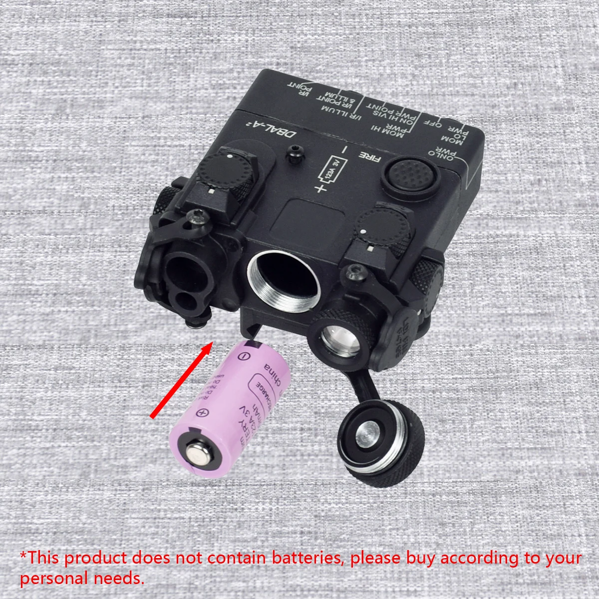 Dbal A2 linterna táctica M300 M600 dispositivo de puntería óptica de caza roja y verde accesorios Airsoft aptos para 20 MM PEQ15 NO IR NO STROBE - imagen 3