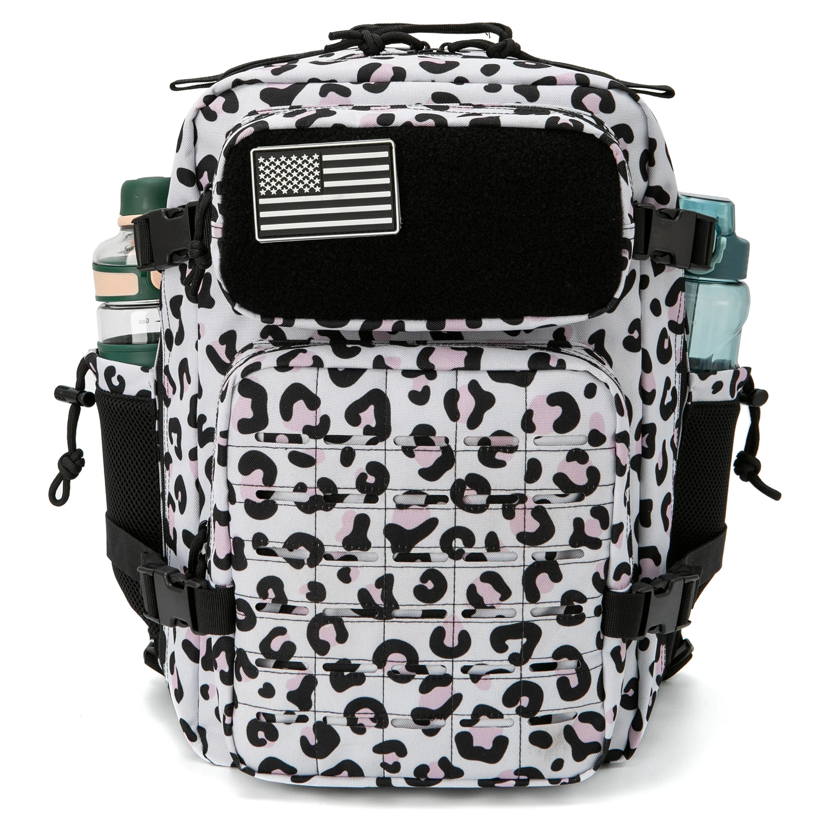 Mochilas tácticas de 25L para hombres, mochila Molle con corte láser de supervivencia, bolsa pequeña para insectos, mochila para gimnasio con portavasos duales - imagen 2