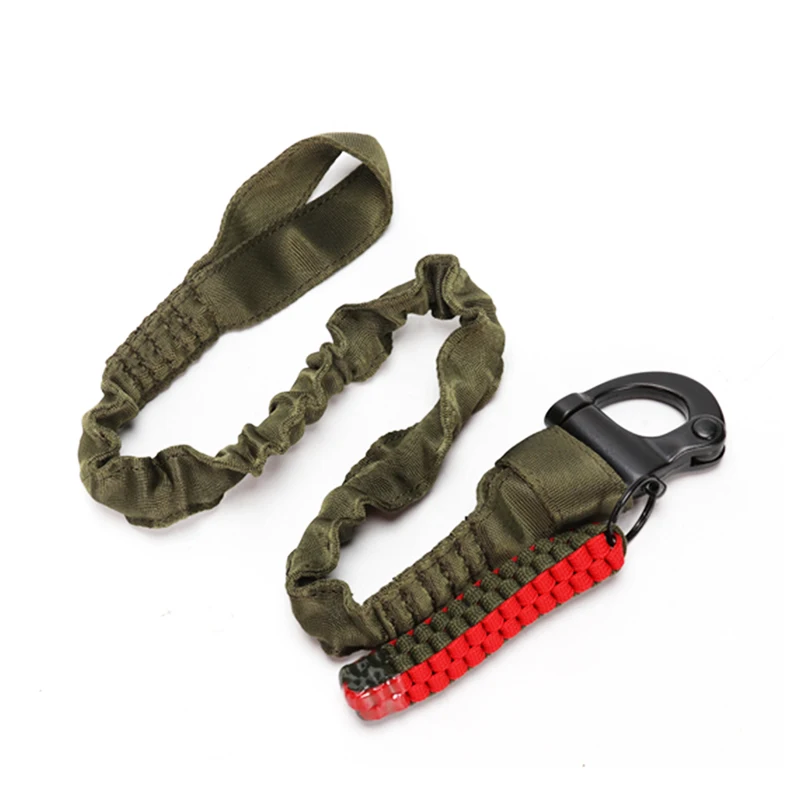 Eslinga militar táctica de liberación rápida para pistola, cordón de seguridad, eslinga para Rifle Airsoft, cuerda de nailon, correa elástica, accesorios para pistola de caza - imagen 4
