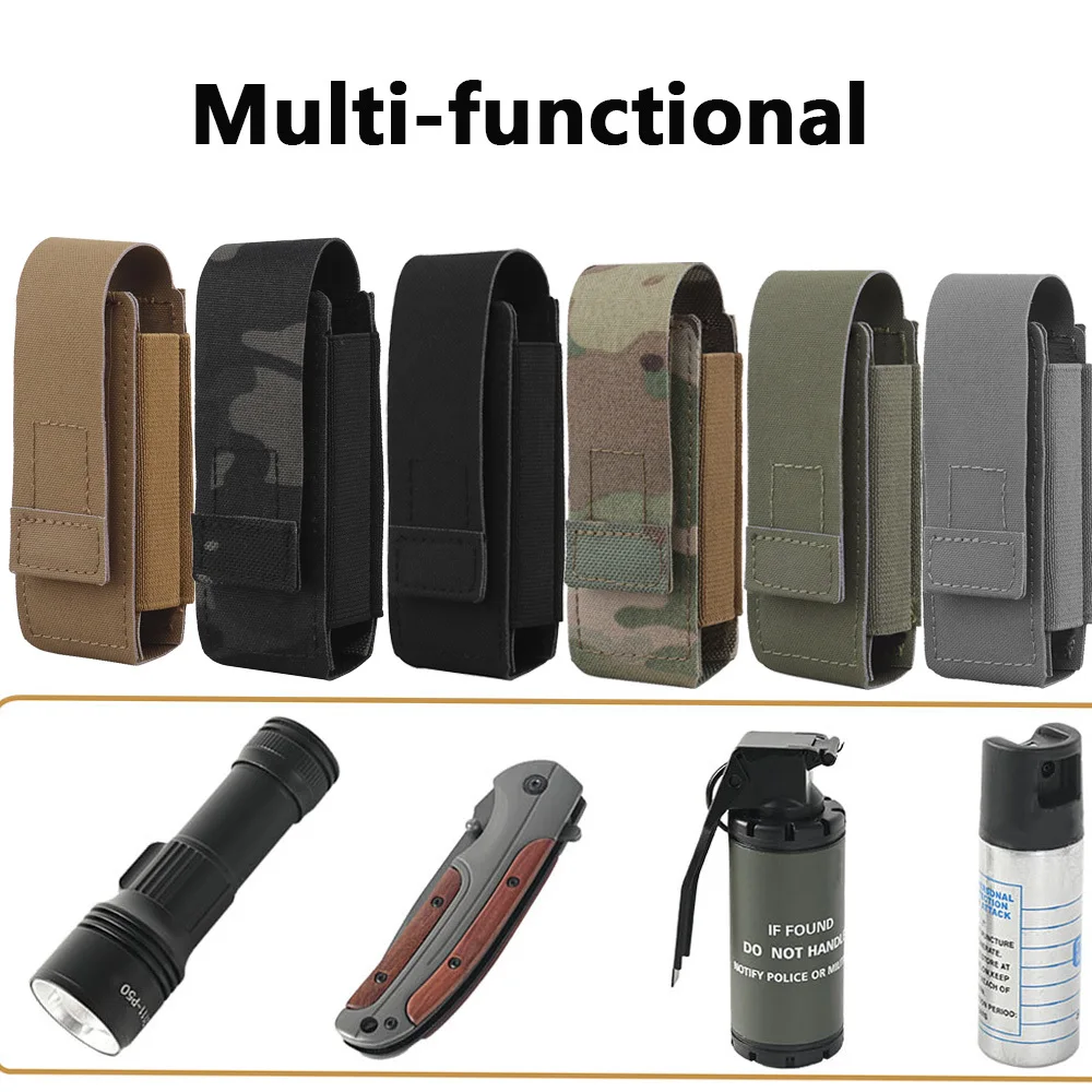 Bolsa táctica Molle OC para pulverización de pimienta, accesorio elástico para herramientas de utilidad, 9mm, para pistola MAG, linterna, chaleco de caza, cinturón - imagen 4