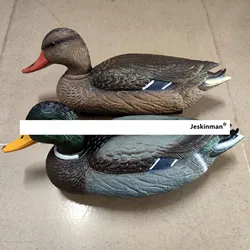 Señuelo pato salvaje verde flotante – cebo caza portátil