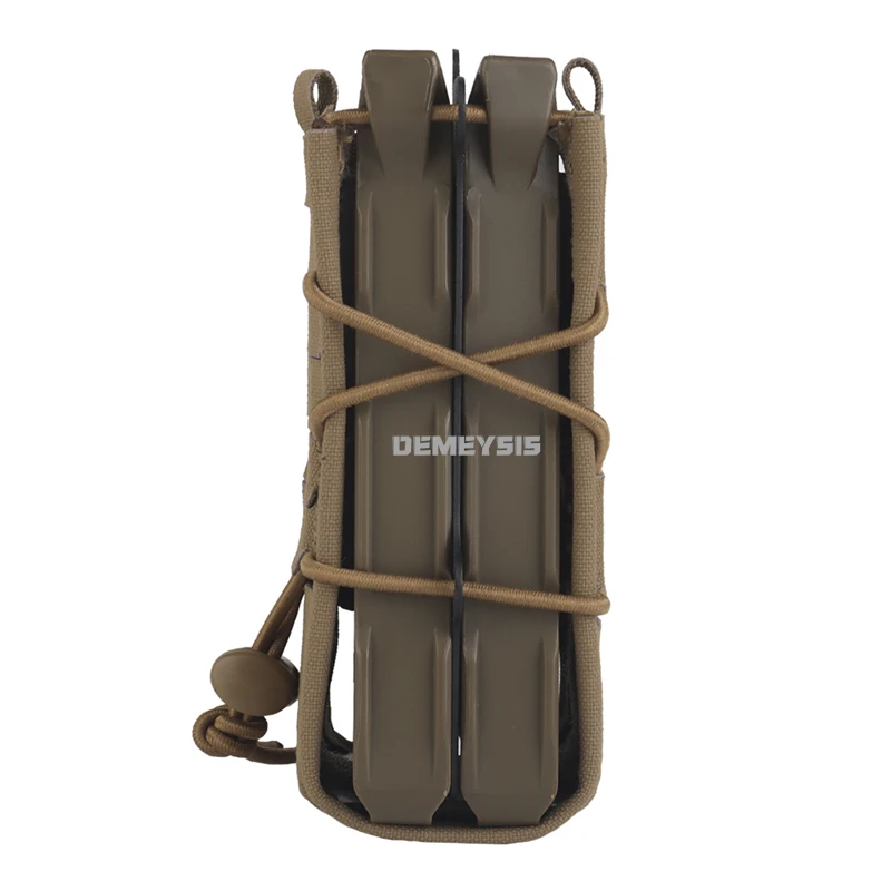 Bolsas dobles para revistas de tiro para 5,56, 7,62 Mag, tiro rápido, caza táctica, Airsoft, MOLLE, bolsa de 9MM, bolsa para revistas MOLLE - imagen 3