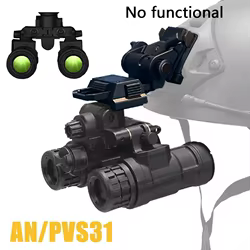 AN/PVS31 Gafas visión nocturna tácticas doble tubo soporte casco L4G24