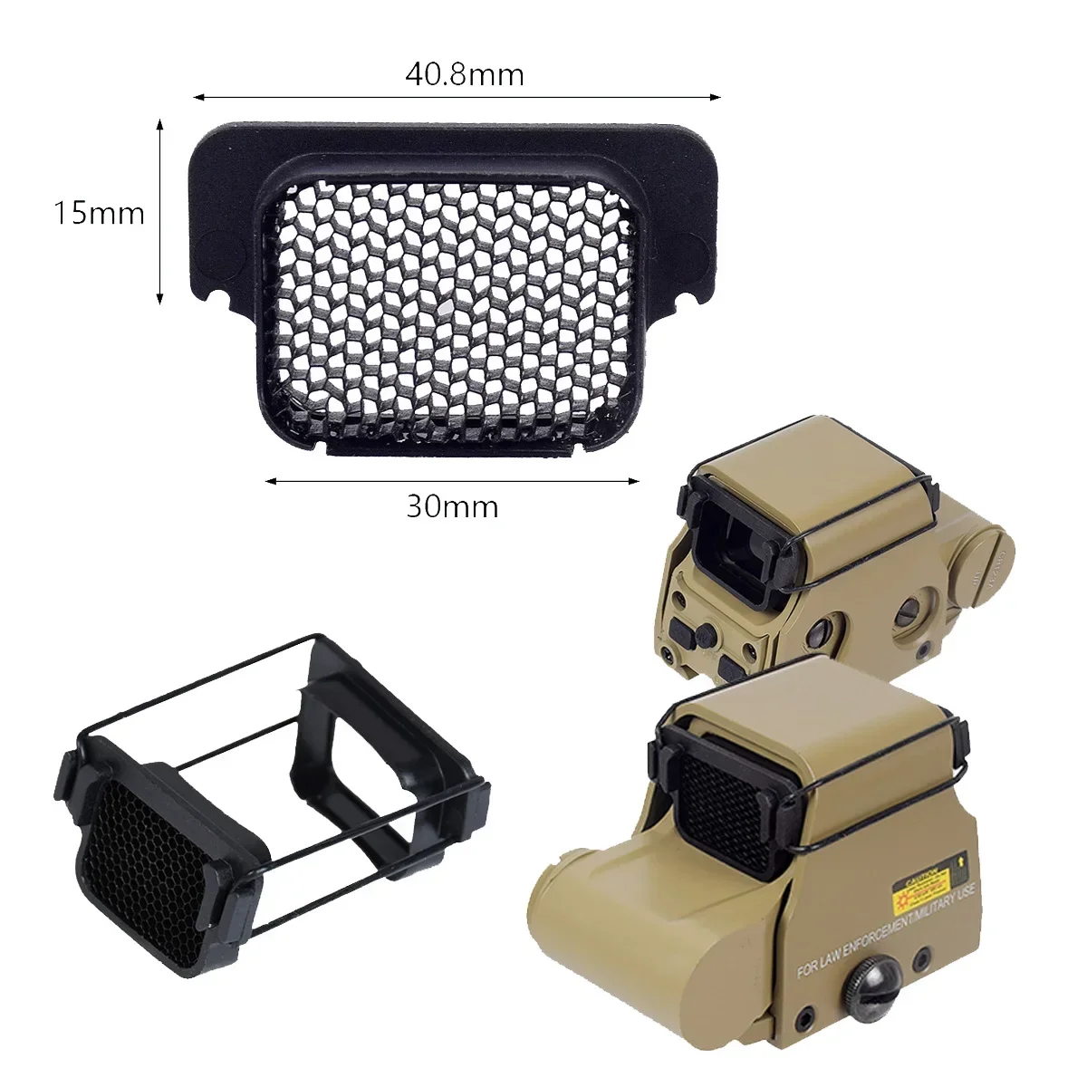 Mira telescópica holográfica, mira de punto rojo y verde, 551, 552, 553, 558, óptica reflejo, Rifle de pistola Airsoft, montaje en riel de 20mm AR15 - imagen 4