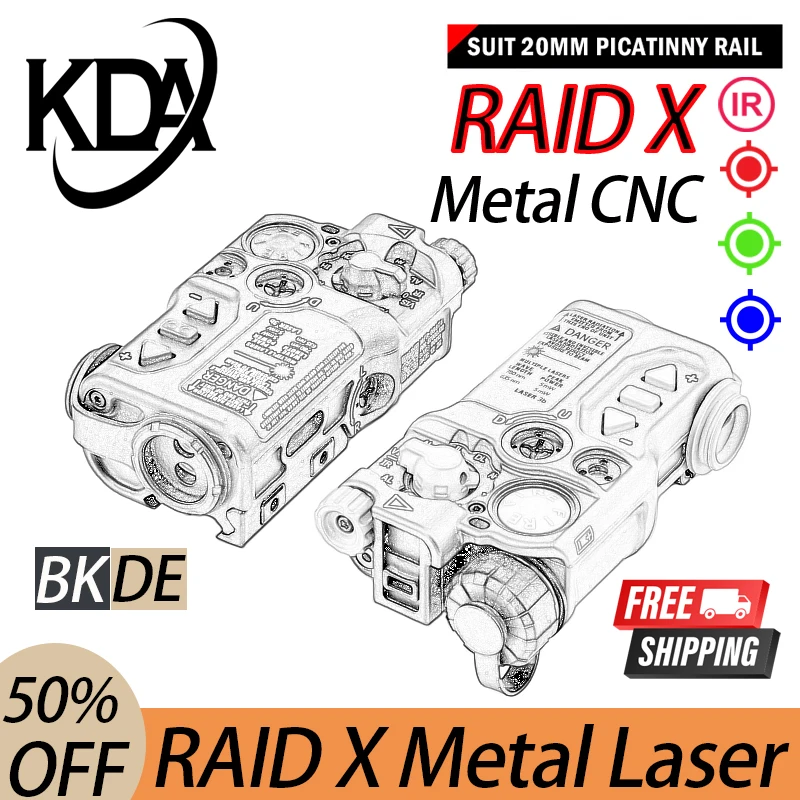 WADSN-linterna de Metal RAID-X, X300, M300, M600
