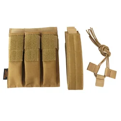 Bolsa triple portacargadores táctica MOLLE para MP5 y subfusiles