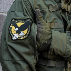 Parche táctico calavera águila estilo meme para airsoft con velcro