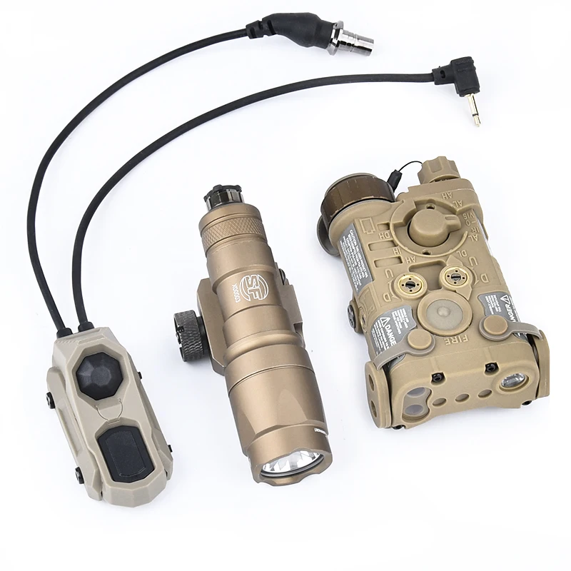 Linterna táctica Surefir M600C M300A WADSN NGAL láser rojo verde azul punto IR atenuación AXON interruptor Airsoft Scout Accesorios - imagen 4