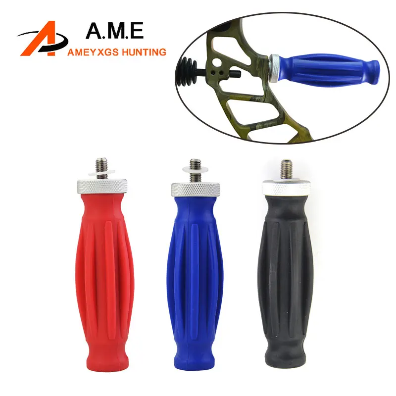 Estabilizador de arco compuesto de 5 pulgadas, amortiguador elevador de arco de tiro con arco, amortiguador de tiro con tornillo 5/16, varilla a prueba de golpes para caza