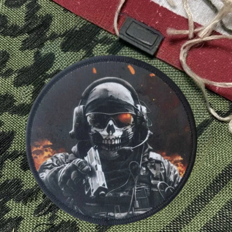 Parche con estampado de soldado militar, chaleco táctico, insignia de moral con gancho y bucle, pegatinas decorativas para mochila, parches para brazalete para ropa - imagen 2