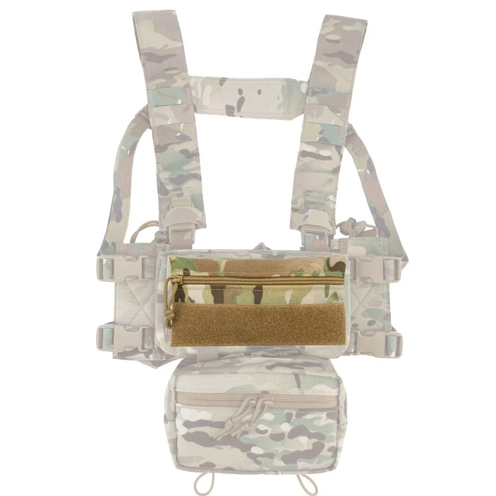 Bolsa táctica Micro Candy, bolsa larga de almacenamiento portátil, chaleco de caza, aparejo de pecho, accesorios de camuflaje de nailon para Airsoft, para senderismo