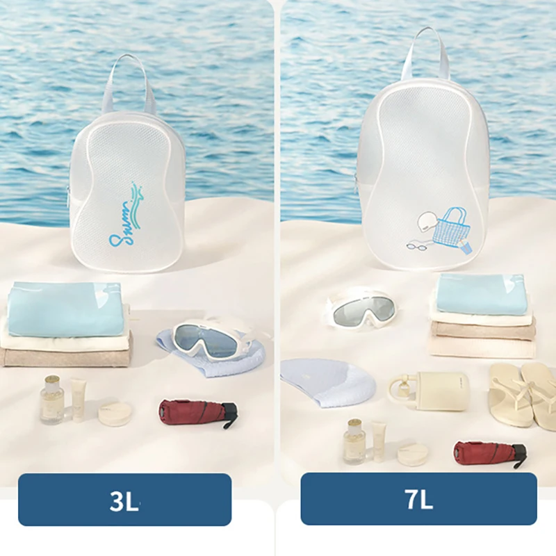 Bolso de almacenamiento impermeable EVA, paquete de natación portátil para viajes al aire libre, bolsas de maquillaje translúcidas fáciles de limpiar, bolsa de playa cosmética - imagen 5