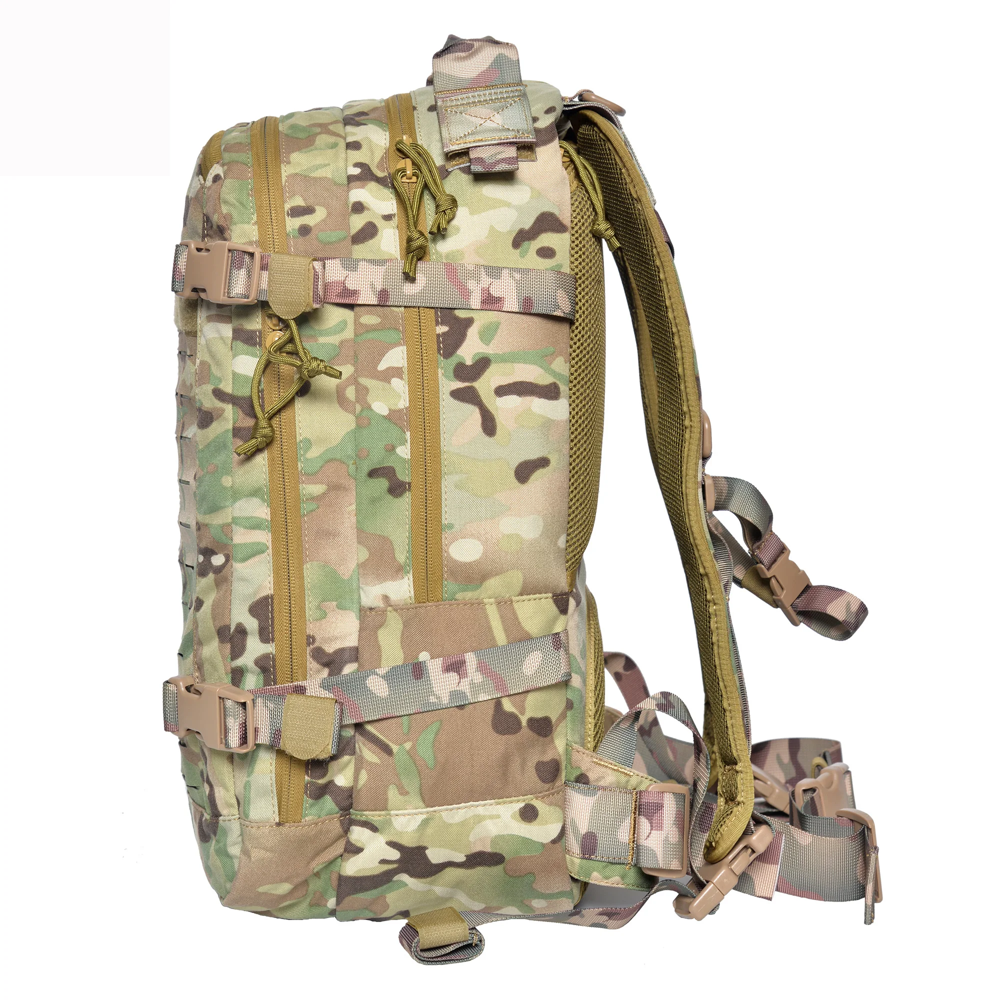 Bolsa de viaje táctica de doble hombro para exteriores, Camuflaje disperso, punto alemán, Camuflaje ligero, impermeable - imagen 4