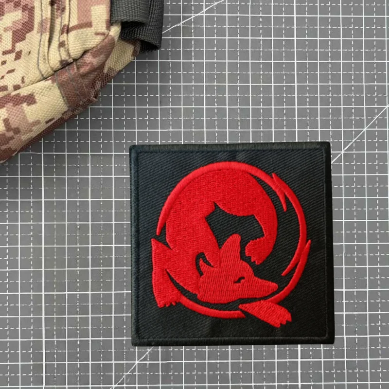 Parche bordado "Red Fox", chaleco táctico, sombreros con gancho y bucle, insignia de moral, pegatinas para mochila militar, parches para brazalete para ropa - imagen 5