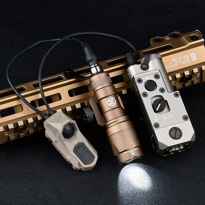 CQBL táctico Metal versión IR indicador láser de punto rojo M600 linterna LED blanco con interruptor de doble función Airsoft caza explorador - imagen 3