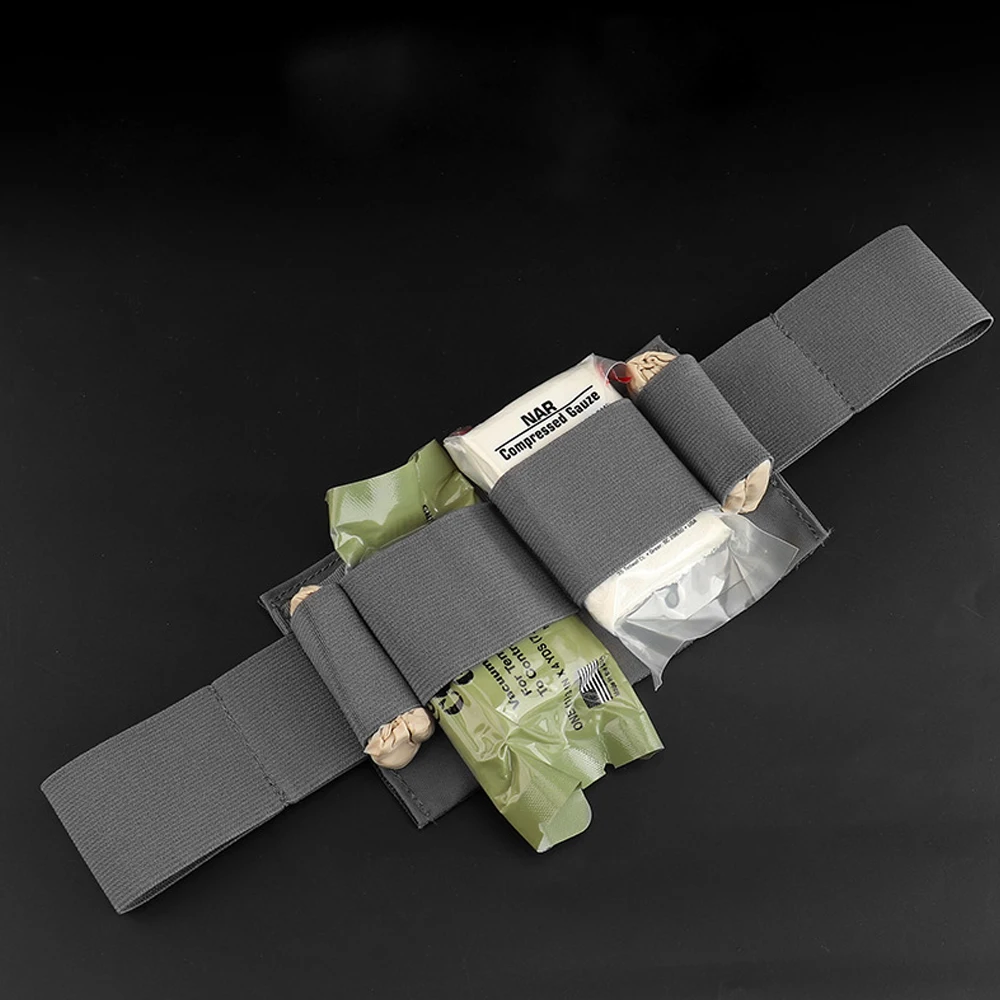 Delineador fijo médico, organizador táctico, IFAK Liner, mochila al aire libre, almacenamiento, banda elástica, engranaje, caza, deporte, herramienta mediana, sujetar