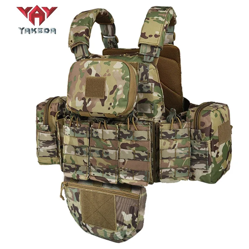 Yakeda nuevo chaleco táctico multifuncional de camuflaje equipo de chaleco al aire libre chaleco táctico chaleco de entrenamiento - imagen 3