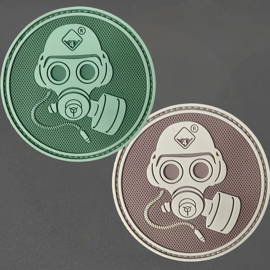 Parche de PVC 3D de calavera para chaleco táctico, sombreros con gancho y bucle, insignia de moral, mochila militar, pegatinas decorativas, parches para brazalete para ropa