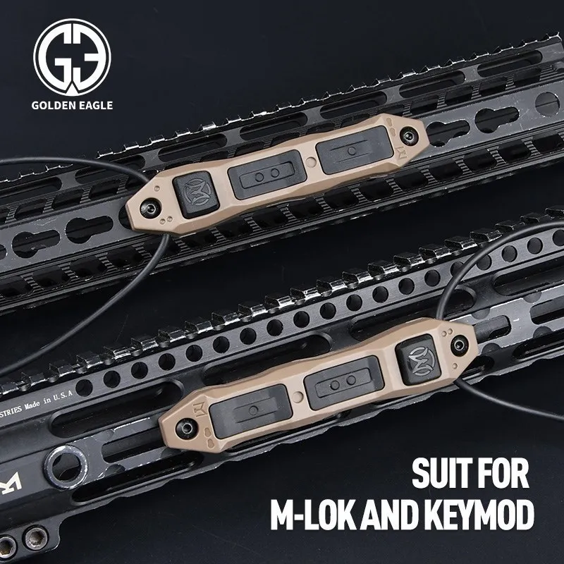 Interruptor de presión a distancia de doble función de Airsoft táctico para Surefir M300 M600, botón de linterna SF 2,5 3,5 enchufe DBAL A2 PEQ15 - imagen 3