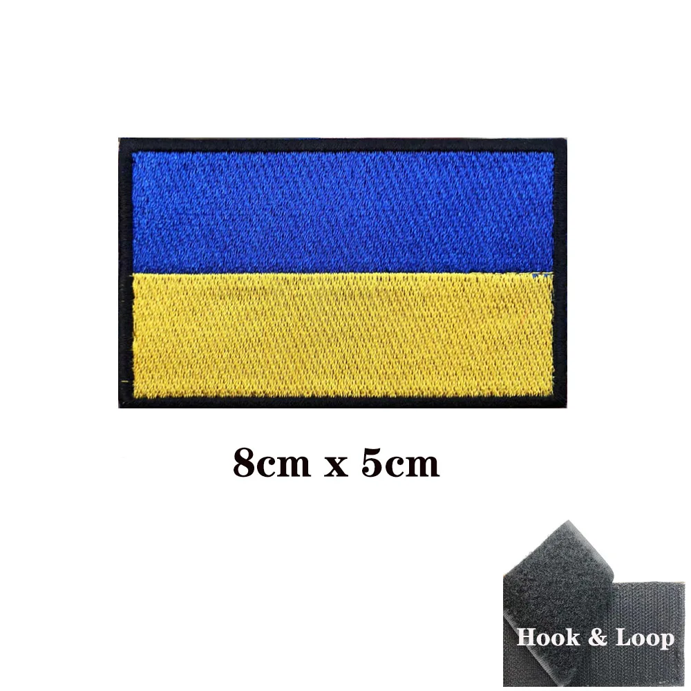 Bandera ucraniana de Ucrania, parche a rayas, insignia, etiquetas, brazalete militar, planchado, lazo de gancho bordado, Chevrons, 1 unidad - imagen 3