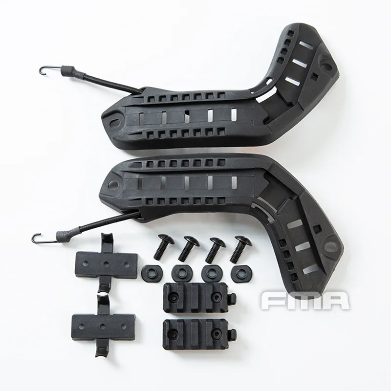 Riel guía FMA de nailon táctico de Color BK/DE/FG, accesorios para casco balístico rápido/BJ/PJ OPS - imagen 2