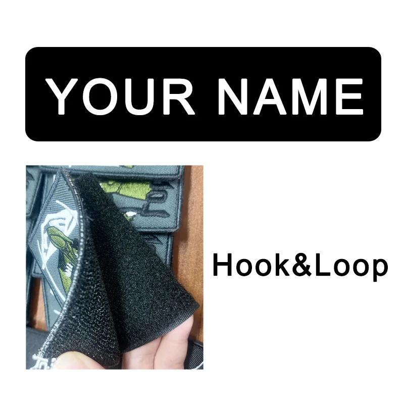 10 unids/set un diseño parche personalizado bordado hierro en parches o parches de gancho y bucle te hace nombre/logotipo/personalidad del texto cualquier forma - imagen 5