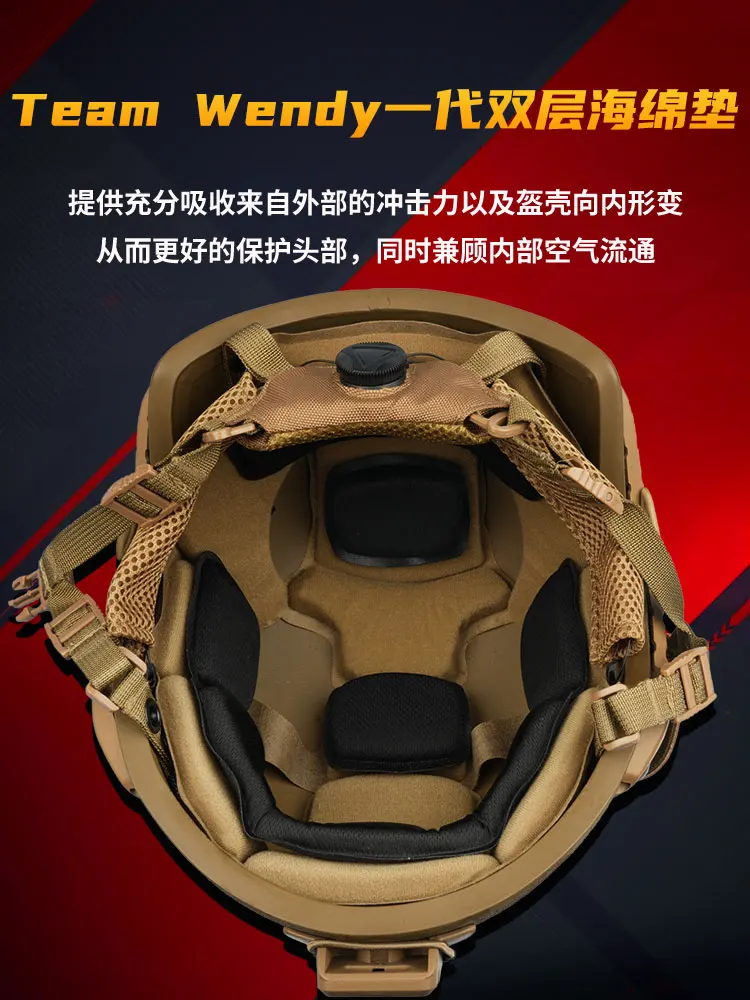 Casco táctico MICH2001 casco protector ECH casco versión de acción de aramida de corte alto - imagen 5