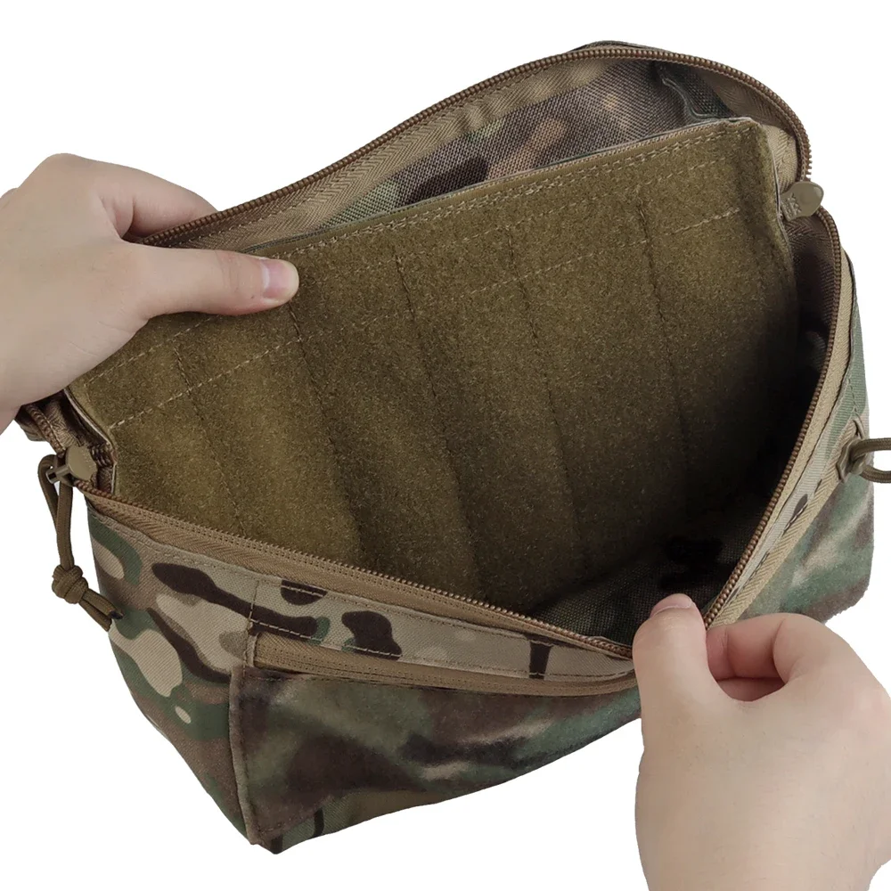 Bolsa MOLLE GP de gran capacidad L, bolsa de utilidad para senderismo al aire libre, chaleco de caza, portador de placa, bolsa Abdominal, accesorios de Panel trasero - imagen 5