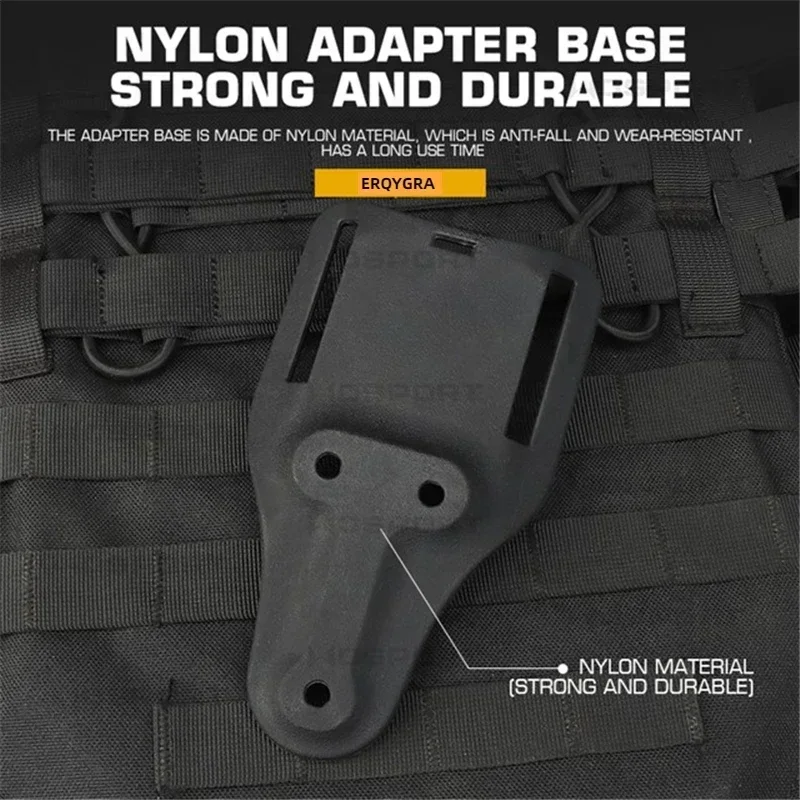 ERQYGRA-fundas tácticas, Base adaptadora corta, accesorios de sistema de 17cm, revista de caza, entrenamiento de tiro, equipo deportivo al aire libre - imagen 3