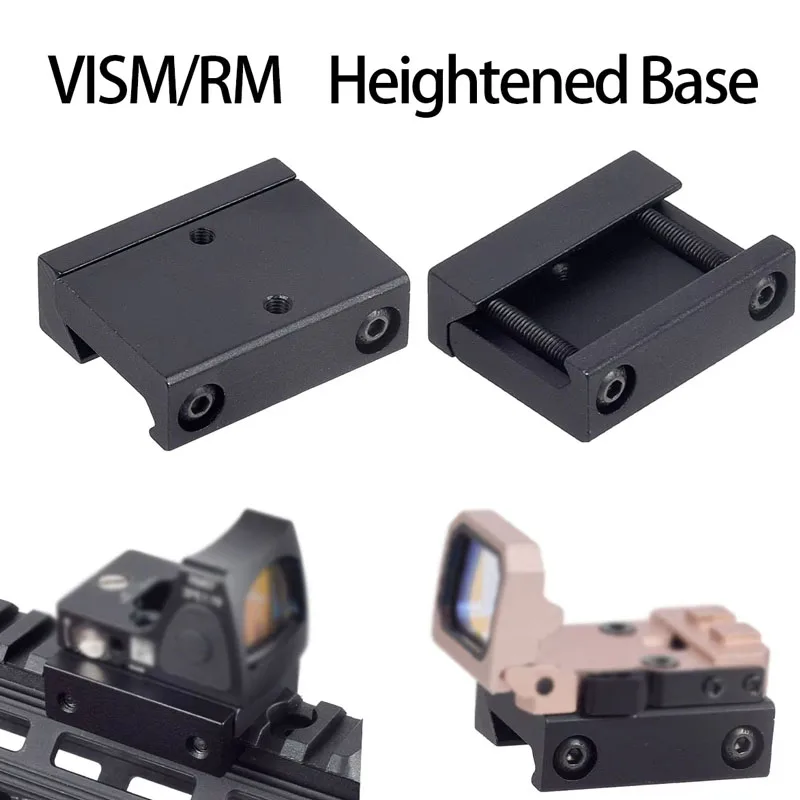 Montaje óptico táctico 1913, montaje en riel Picatinny de 20mm, huella Original para mira viscosa de punto rojo