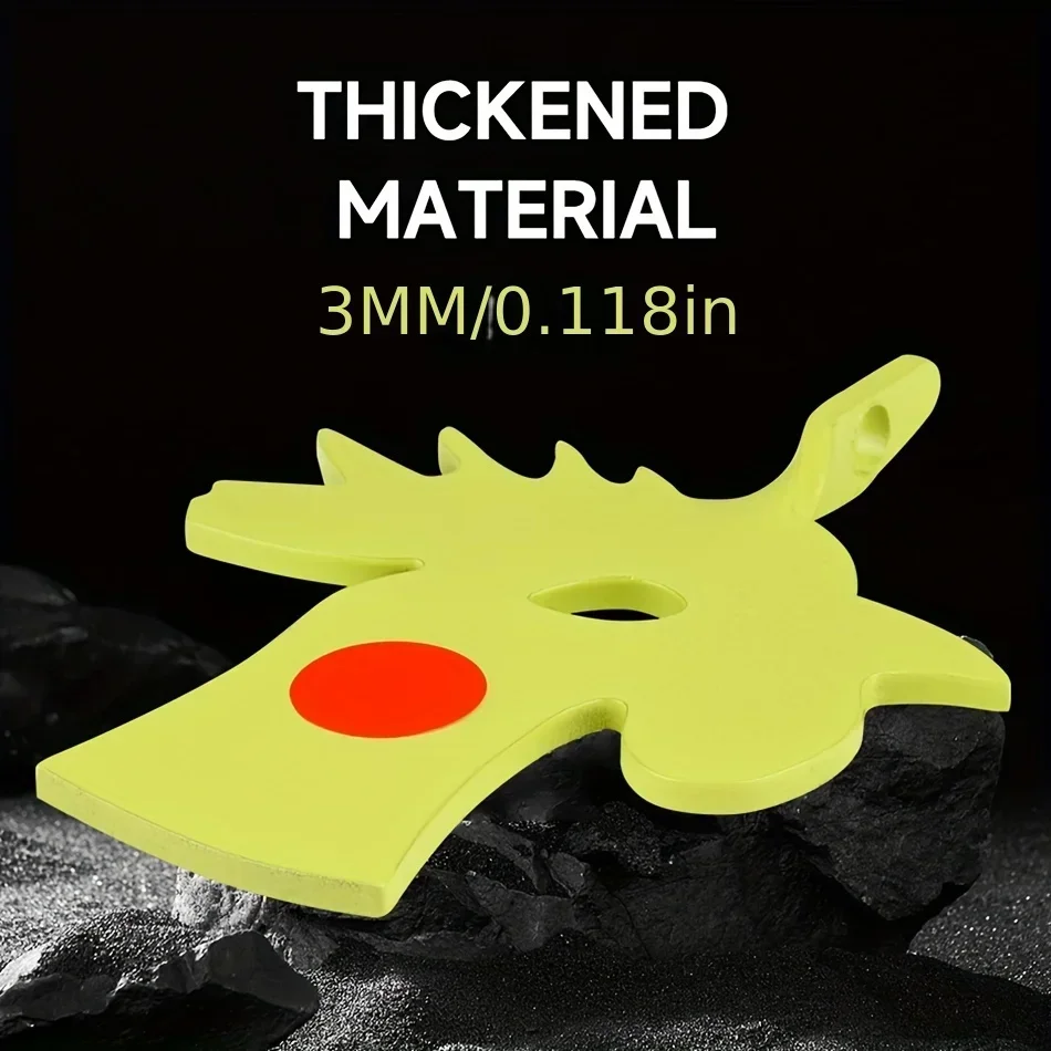 Objetivo de Metal con cabeza de pollo de 4 colores y 3MM, objetivo de inserción de árbol giratorio para exteriores, tirachinas, pistola BB, paquete de pegatinas para práctica de puntería - imagen 4