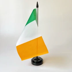 14x21cm escritorio de oficina bandera de Irlanda verde blanco naranja IRE IR irlandés bandera nacional del país BannerSaint Patrick