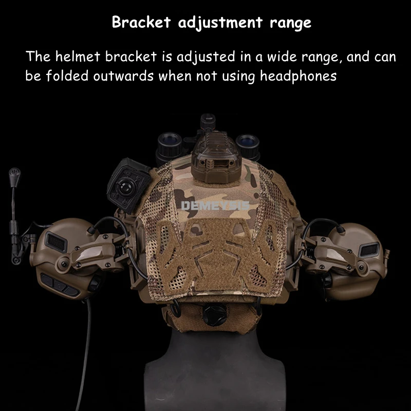 Auriculares de comunicación de caza con reducción de ruido función de recogida de sonido Airsoft CS auriculares de combate táctico orejera de tiro - imagen 5