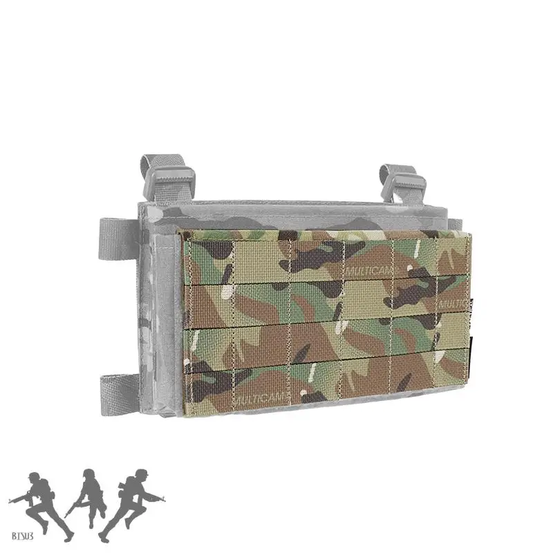 Chaleco táctico completo/medio Panel Molle/panel de bucle de gancho solapa frontal Micro chasis de lucha Panel colgante para chaleco de aparejo de pecho MK3 MK4 - imagen 2
