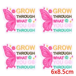 Parches bordados termoadhesivos corazón flores – Pack DIY para ropa