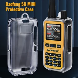 Funda protectora Baofeng UV-5R – TPU transparente para walkie talkie