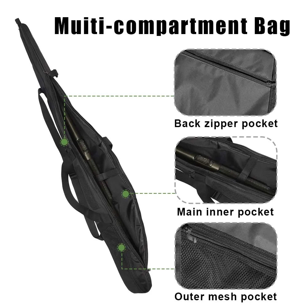 Funda para rifle táctica acolchada con bandolera protectora - imagen 4