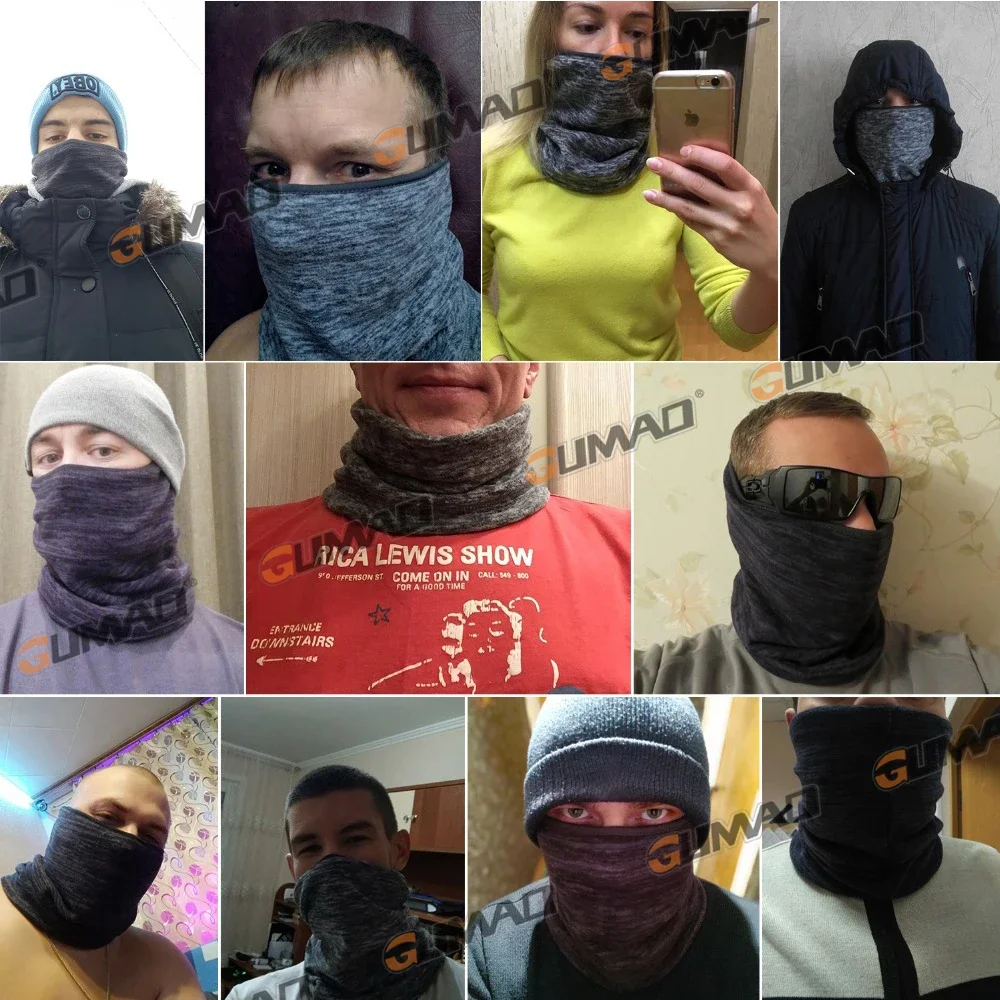 Pañuelo de invierno para hombre y mujer, mascarilla térmica de media cara para ciclismo, Snowboard, esquí y senderismo - imagen 3