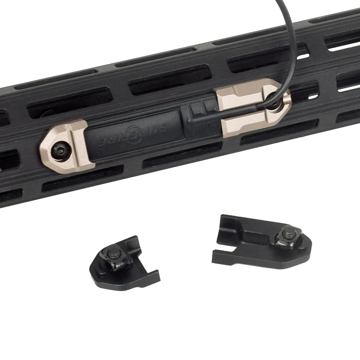 Armas tácticas, interruptor remoto, ranura de montaje compatible con riel de M-LOK, Panel de bolsillo CNC, Rifle Airsoft M300 M600, interruptor de presión de linterna - imagen 2