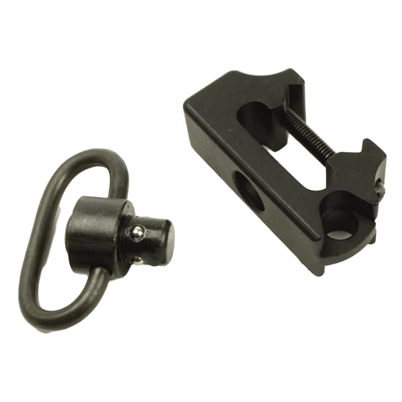 VMASZ Correa acolchada de metal con hebilla en espiga, correa de liberación rápida giratoria con montaje en riel Picatinny (A) - imagen 5