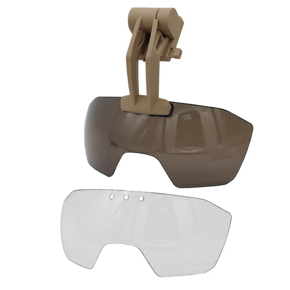 Casco táctico VULPO, máscara de media cara para caza, Airsoft, Paintball, gafas de protección para juego CS, equipo de casco rápido - imagen 5